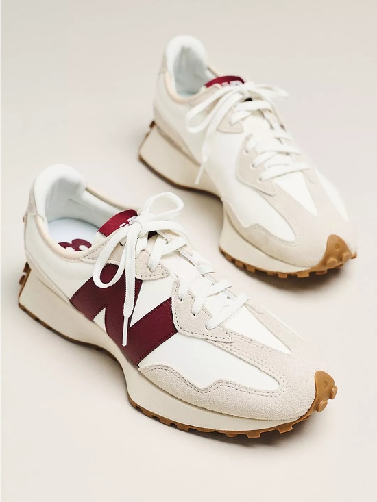 New Balance Shoes - New Balance 327 Sneakers Moonbeam / Classic Burgundy